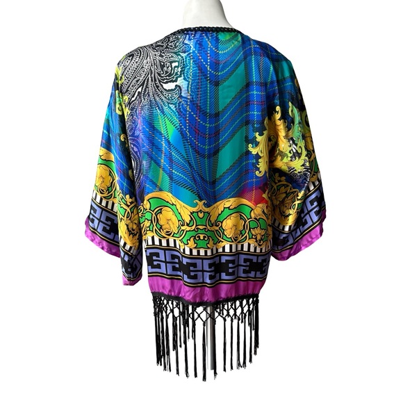 NWT, Sauvage Swim Silk Kimono, One Size - Picture 4 of 13